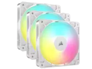 CORSAIR RS120 ARGB PWM 120mm Fans Triple Pack - White - Simplified Control - Dai