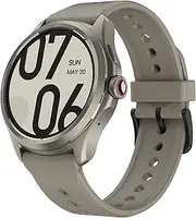 Ticwatch Pro 5 Smart Watch, Wear OS by Google Android, 5 ATM Waterproof, Wristwatch, Outdoor, Running, Compass, GPS, Long Battery, Microphone, Speaker, Ash Gray