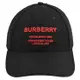 BURBERRY 8043040 簡約電繡LOGO棉質棒球帽/遮陽帽.黑/紅