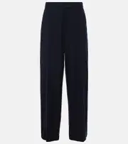 [Vince] Vince Linen-blend wide-leg pants AU 6 blue