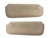 For Camaro Firebird HardTop Tan Sun Visors genuine leather 1982-92