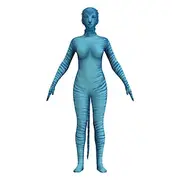 The Way of Water Neytiri Jake Sully Zentai Suits Cosplay Costume Men's Women's Boys Movie Cosplay Blue Leotard / Onesie Halloween Carnival Polyester World Book