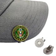 Golf Ball Marker 1in US Army (Hat Clip Available see options)