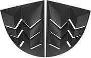 Rear Side Window Louver Windshield Sun Shade Cover Compatible for Ford Mustang 1999-2004 in GT Lambo Style ABS Matte Black (Pair)