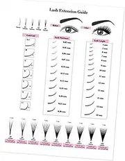 Folpus Lash Extension Guide Eyelashes Wall Decor Portable False Eyelashes Salon Decor Gift Personal Care Eyelash Style Salon Poster, Poster C