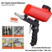 Portable 1/4" Media Spot Sand Blaster Handheld Gun Air Gravity Feed Rust Remover