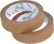 iplusmile 2Rolls Writable Paper Packing Tape Heavy Duty Adhesive Sealing Tape for Packaging Office Use and Crafting for Labeling and Organizing