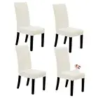 Dining Chair Covers Stretch Dining Room Chair Covers Set of Parsons 4 Ivory