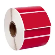 ZEBRA 2.25 x 1.25 RED Direct Thermal Labels - (15) Rolls LP2824 ZP450 LP2844