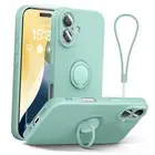 for iPhone 16 Plus Case with Ring Stand, For iPhone 16 Plus 6.7 inch Mint