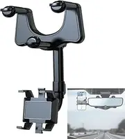 Omaky 360°Rotatable and Retractable Car Phone Holder Car Rearview Mirror Bracket,Multifunctional Adjustable Universal Phones Holder,Universal Phone GPS Holder Phones Mount Holders for All Smartphones