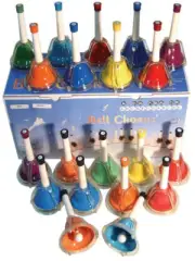 Mitello 20 Note Tuned Press Bell Set Coloured Metal A3 To E5