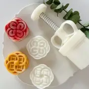 Elegant Detail Mooncakes Shaping Molds Delicate Patterned Delight Crafting Molds