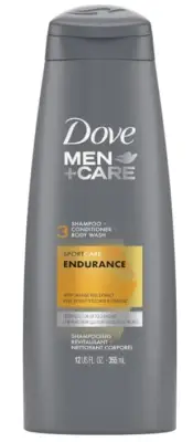 DOVE Men+Care Sport Care Endurance 3-in-1 Shampoo + Conditioner + Body Wash 12oz