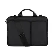 14.1-15.4 Inch Protective Laptop Shoulder Bag Sleeve Case,Black