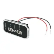 3 Ports Type-C USB Wired Car Charger Sockets For Motorcycle Auto Truck ATV Boat (for: Kia)