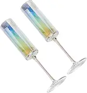 CONGARTENO 2pcs Decorative Wine Cups for Party Elegant Goblets Foot for Cocktails Wine