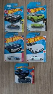 Hot Wheels '95 Mazda RX-7 Lot Of 5 Mad Mike Falken New On Card