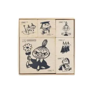 【sun-star】Moomin 嚕嚕米 木製印章組 小不點亞美 表情(文具雜貨)