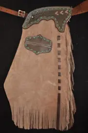 Custom Made Leather Chinks/Rough Out Leather/New Chaps/Made In USA