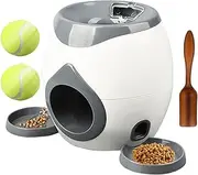 Gihioue Dog Ball Thrower,Pet Baseball Automatic Thrower | Aggressive Dog Ball Shooter Snack Feeder for Indoor Outdoor Mental Stimulation Exercise