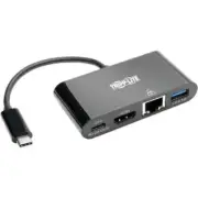 Tripp Lite USB C to HDMI Multiport Adapter Converter Docking Station w/ USB-A Hu