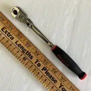 NEW Snap-On Red 1/4" Drive Soft Grip Quick-Release Flex Ratchet THRLF72