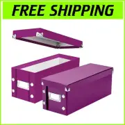 Durable Berry CD Storage Box: Stylish Organizer with Snap Closure for 30 Discs