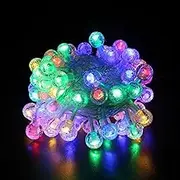 Areaphmet LED String Lights USB Plug MultiColor Changing 10M/32.8FT 80 LED Globe Balls Indoor String Light Outdoor Fairy Lights Strings Decorative for Girls Bedroom Dorm Christmas Tree-(Multi-Colored)