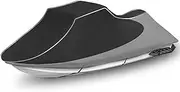 COVERVIN Jet Ski Cover, Heavy Duty Waterproof 210D PWC Cover with Air Vents and Reflective Strips, Fits Seadoo, Yamaha, GTX, Kawasaki, Honda, Polaris 3 Seater Lengths 136" to 145" (Black&Gray)