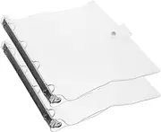 Gadpiparty 2Pcs Binder Covers Soft Plastic Notebook Shells for School and Office Use Reusable and Dirt Resistant for Document Protection and Creative Writing