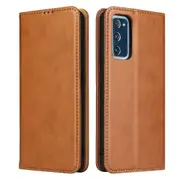 For Samsung Galaxy S20 FE (Fan Edition) Case Leather Flip Wallet Cover Brown