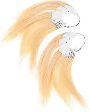 SOESFOUFU 2 Sets Human Hair Color Testing Samples for Salon Professionals Practical Dyeing Techniques Realistic Color Charts for Hairdressers Strands Per