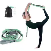 Premium Durable Cotton Stretch Strap with 10or12 LoopsLoops Non-Elastic Yoga ...