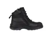 King Gee Mens Tradie Zip/Lace Safety Work Boot K27155 - Black