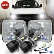 fits Chevy Express Cargo Van 1500 2500 3500 Pair 7x6 5x7 LED Headlights High/Low (for: Peugeot)