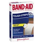 Band-Aid Tough Strips Extra Large Fabric Plasters Bandage Wound Care 10 Pack