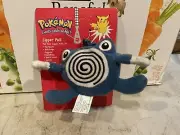 VINTAGE NEW POKEMON POLIWHIRL ZIPPER PULL NINTENDO 1999