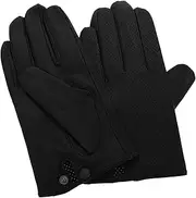 [Ipetboom] 2pcs Men Touchscreen Winter Gloves Soft Breathable Mesh Driving Cycling Gloves Comfortable Cold Weather Protection for Outdoor Activities