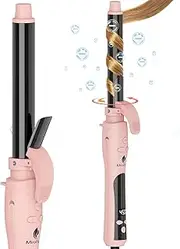 MiroPure Rotating Curling Iron Automatic Curling Wand 1 Inch Ionic Hair Curler with Longer Barrel for Waves and Curls