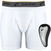 Champro Men's Compression Boxer Short With Cup