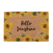 Natural Hello Sunshine Sunflower Doormat