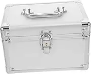 HOMSFOU Large Capacity Handheld Medicine Organizer Box First Aid Storage Case with Safety Clasp for Home Office and Travel Lightweight Leakproof and Multi Purpose