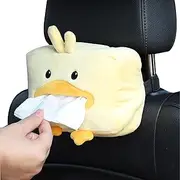 Baogao Cartoon Plush Animals Tissue Box, Cute Paper Holder for Car, Universal Vehicle Backseat Plush Tissue Organizer