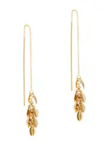 Isabel Marant Leaf-embellished Chain Drop Earrings - Yellow - One Size One Size