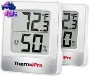TP49 2 Pieces Digital Hygrometer Thermometer Humidity Meter Room Thermometer wit