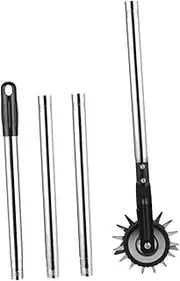 Abaodam 1Set Wheel Rotary Lawn Edger Manual Trimming Tool for Neat Lawn Edges Lightweight Compact Design for Removal and Garden Maintenance Section