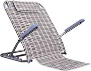 Foldable Recliner Chair Backrest Folding Chair Recliner Mesh Cloth Bracket Non-Slip Breathable Adjustable Home Chair
