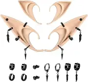 [FRESHME] Fairy Elf Ears with Multi Piercing Cuff Earrings Set