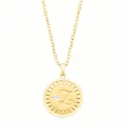 9ct Yellow Gold Diamond Set Initials Pendant